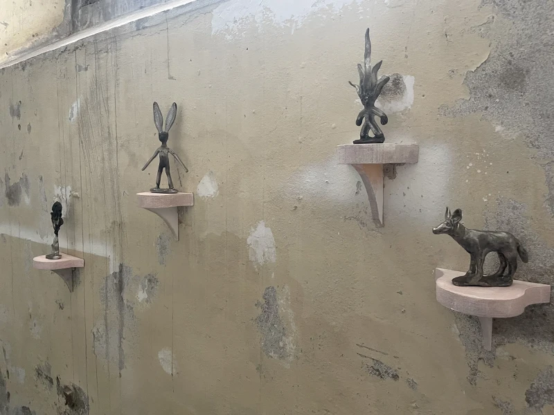 Victoria Rance, Thorny Loki, Little Imp Long Hair, Wild Dog, all 2019, pewter