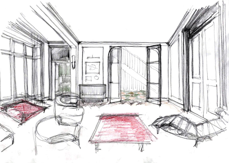 Living room sketch