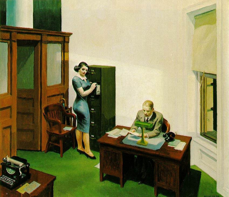 office-at-night-edward-hopper-1940